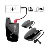 Lensgo LWM-308C Plus UHF 30-Channel Wireless Dual Lavalier Microphone System