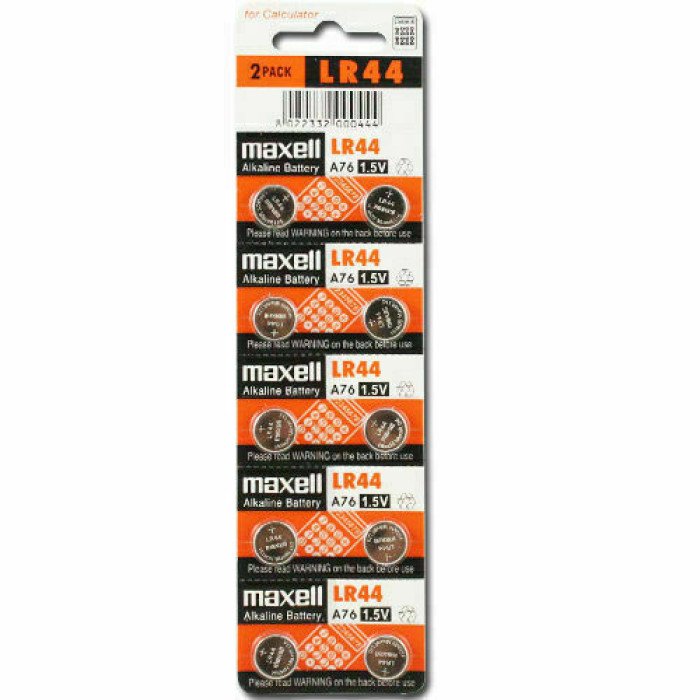 Maxell LR44 1.5V Alkaline Battery (Pack of 10)