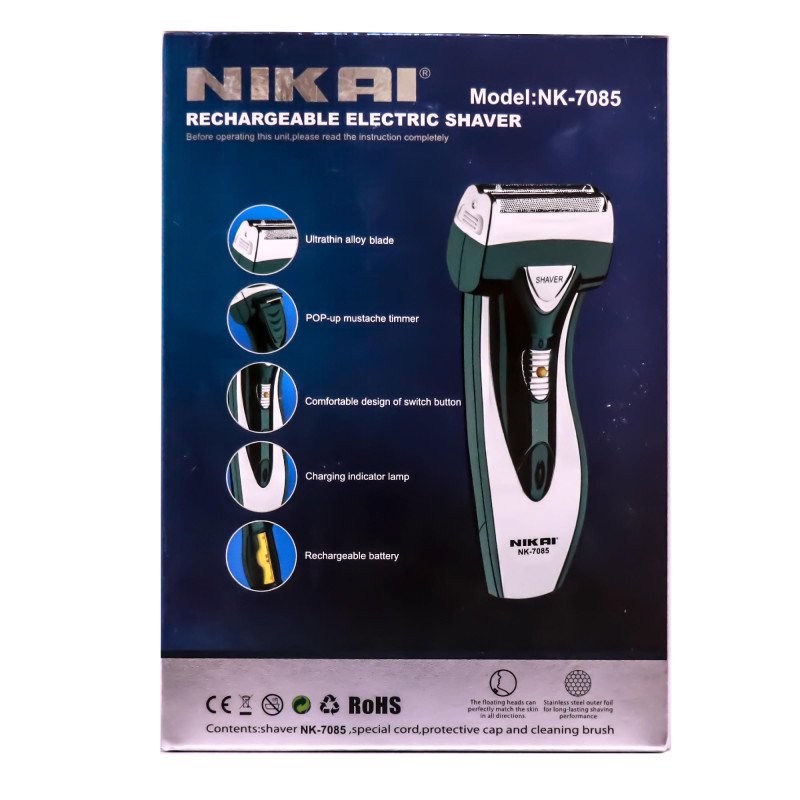 NIKAI NK-7085 Rechargeable Shaver Professional Shaving Machine
