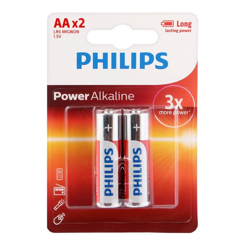 Philips AA Alkaline Pack Of 2