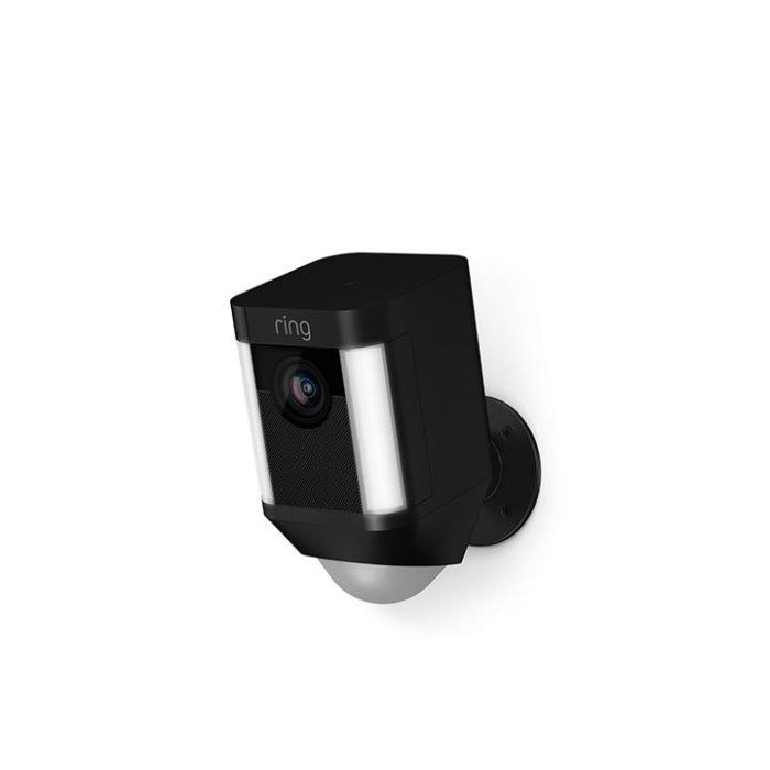 Ring Spotlight Cam 1080p Outdoor Wi-Fi Camera with Night Vision, Black