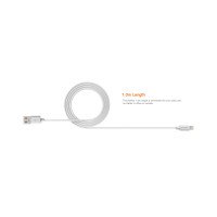 Riversong Beta Lightining USB 2.4A, 1 Meter Charging Cable | White |