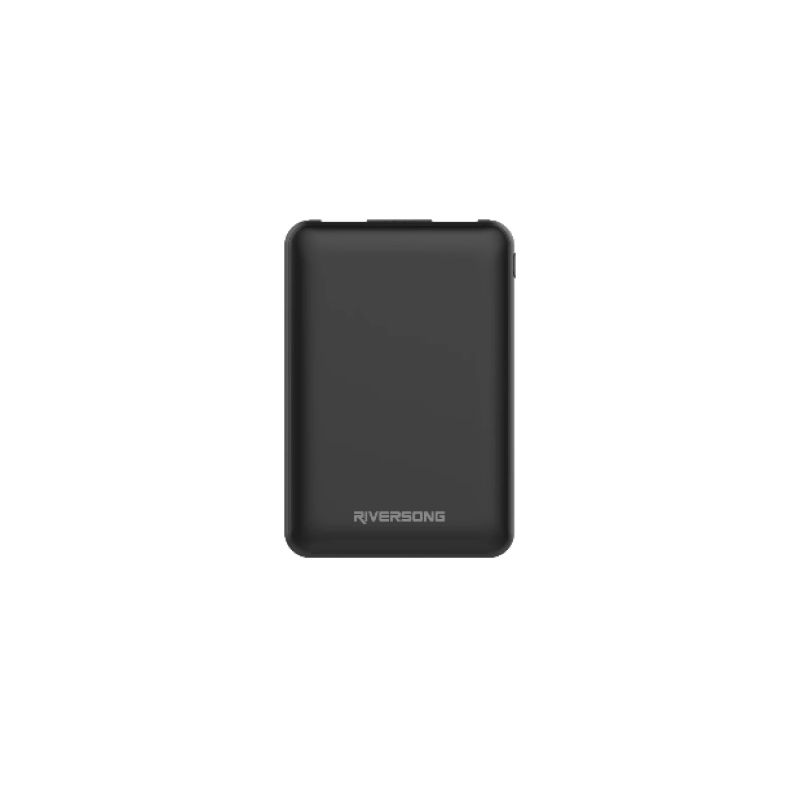 Riversong Nemo 05 5000mAh 2.1A Cable Charging Power Bank  Black 