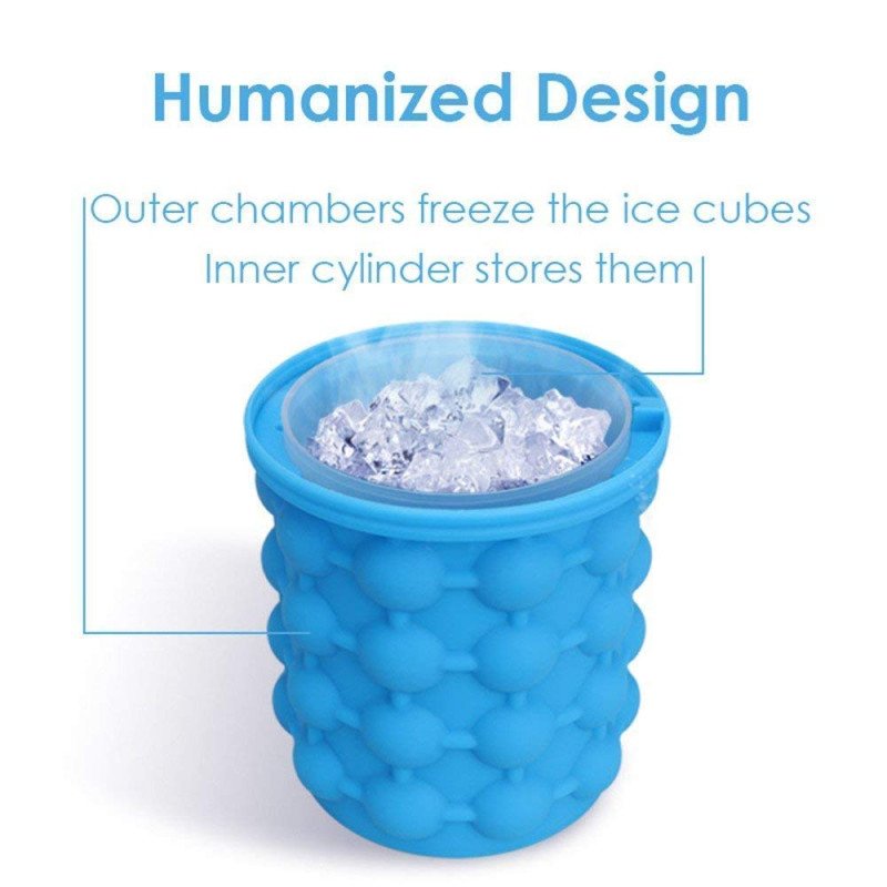 Silicone Bucket Ice Cube Maker view 1