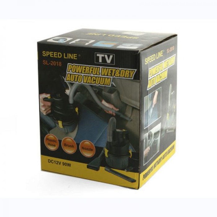 Speed Line Powerful Wet & Dry Auto Vacuum (SL-2018)