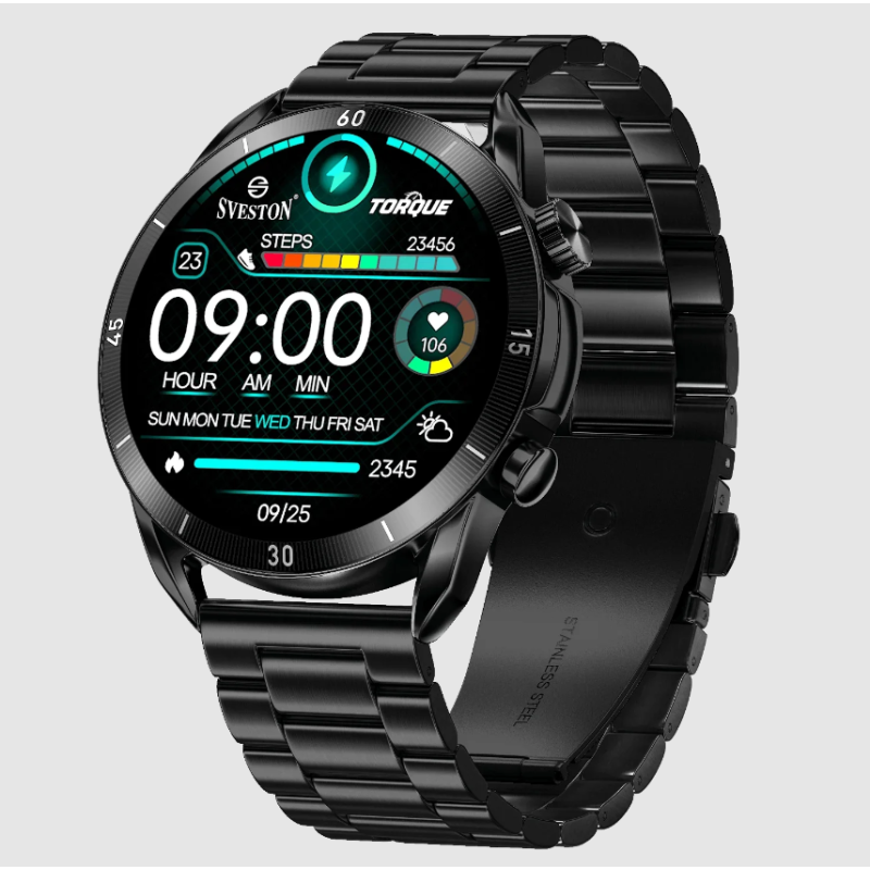 Sveston Torque Chain Smart Watch - Black view 1