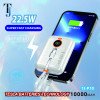 TJ-P10 - 10000 mAh Fast Charging Power Bank - Black view