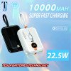 TJ-P10 - 10000 mAh Fast Charging Power Bank - Black view