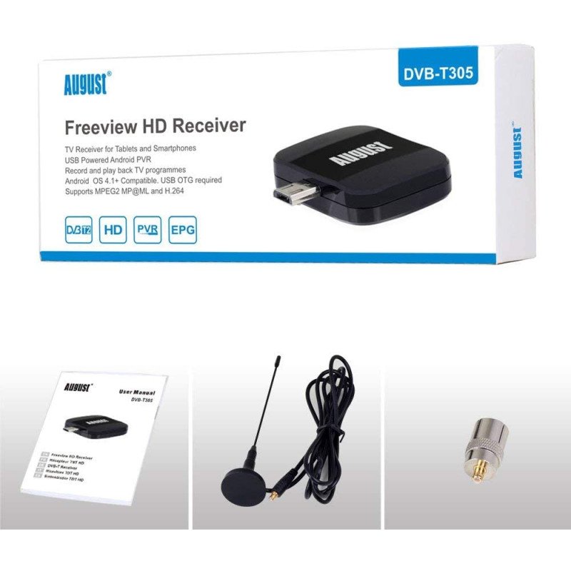 TV Tuner for Android Phones August DVB-T305 view 1