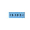 Yell 6 port USB Charging HUB 55W | Blue view