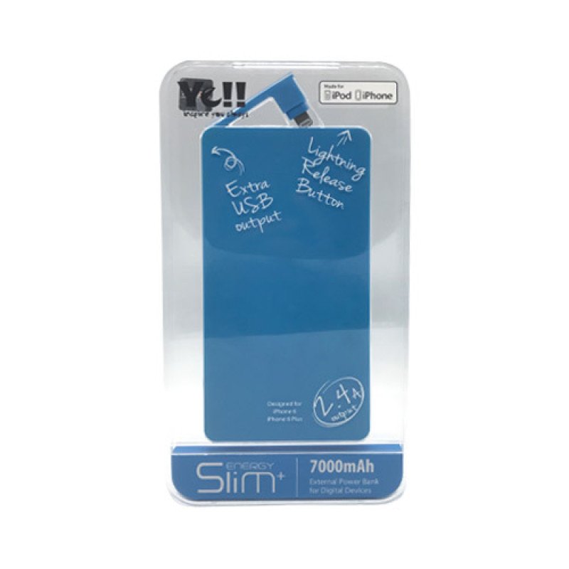 Yell 7000 mAh Power Bank | Blue