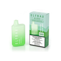 ELF BAR BC-5000 Disposable Pod Device - Rechargeable - 5% Nicotine Level - 5000 Puffs - Sour Apple