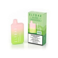 ELF BAR BC-5000 Disposable Pod Device - Rechargeable - 5% Nicotine Level - 5000 Puffs - Strawberry kiwi