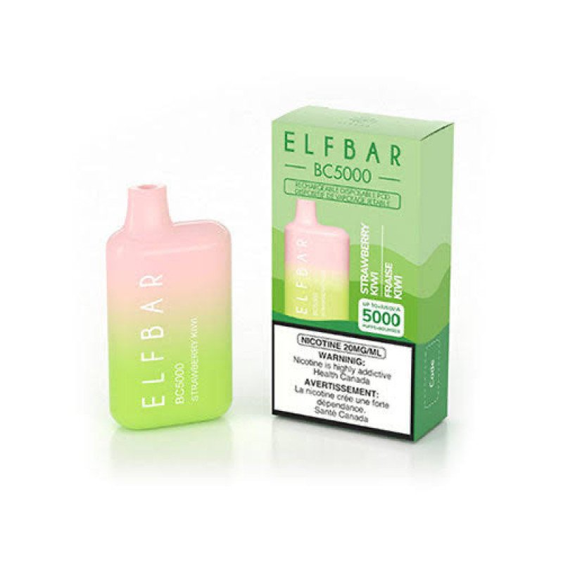 ELF BAR BC-5000 Disposable Pod Device - Rechargeable - 5% Nicotine Level - 5000 Puffs - Strawberry kiwi