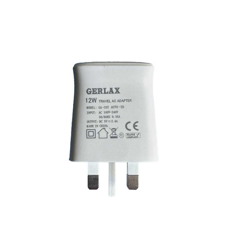 GERLAX GA-33Y dual USB 12W charger + USB-A to Lighning Cable view 1