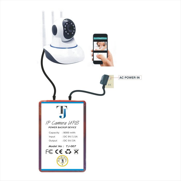 IP Camera UPS 'Battery Backup for CCTV Camera