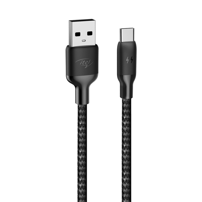 itel Type-C Braided Fiber Cable C22N itel Type-C Braided Fiber Cable C22N