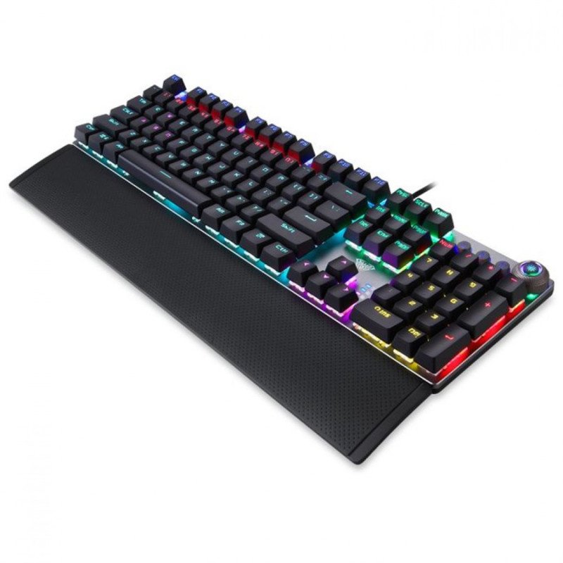 AULA F2058 Retro Mechanical Gaming Keyboard, Blue Switch view 1