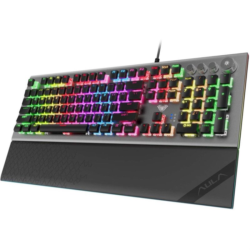 AULA L2098 RGB Mechanical Gaming Keyboard, Blue Switches view 1