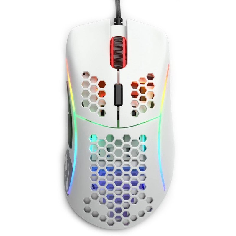 Glorious Model D (Matte White) Extreme Lightweight Ergonomic Gaming Mouse 68G view 1