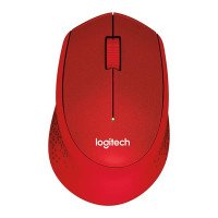 Logitech M331 Silent Plus Wireless Mouse - Red - 910-004916