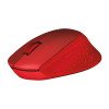 Logitech M331 Silent Plus Wireless Mouse - Red - 910-004916 view