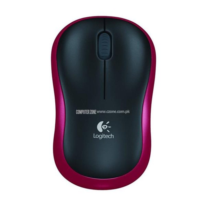Logitech Wireless Mouse M185 - Red - 910-002503 view 1