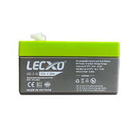 Lecxo 12V 1.2Ah Lead Acid Dry Battery