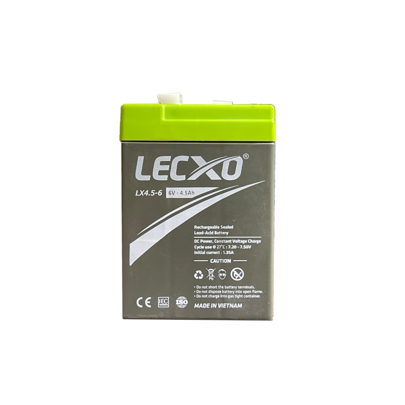 Lecxo 6V 4.5Ah Lead Acid Dry Battery view 1