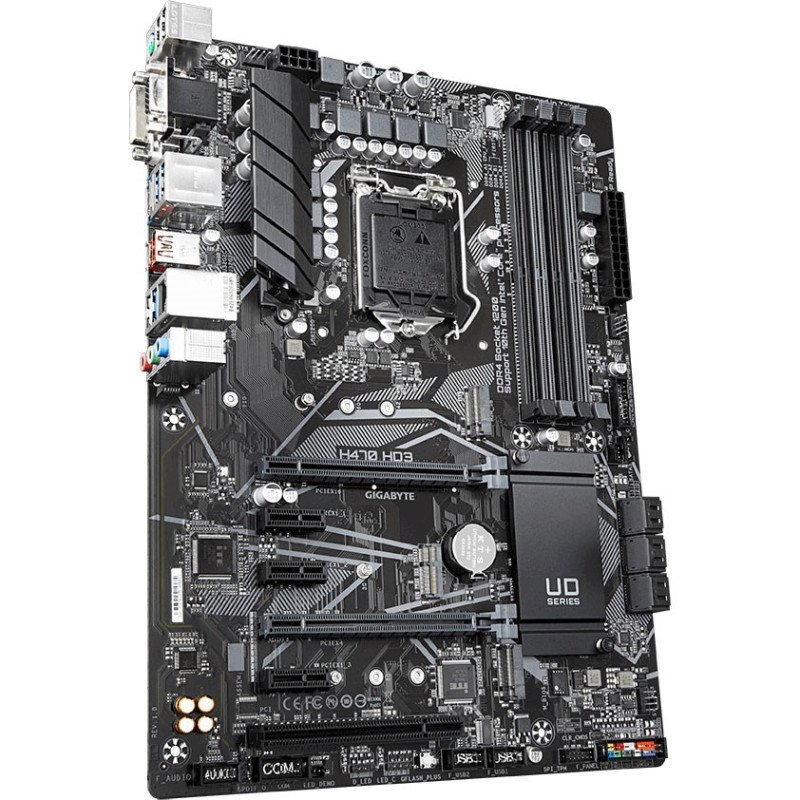 Gigabyte H470 HD3 Intel H470 Ultra Durable Motherboard view 1