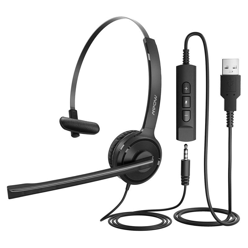 Mpow Single-Sided – BH323A – USB Headset with Microphone view 1