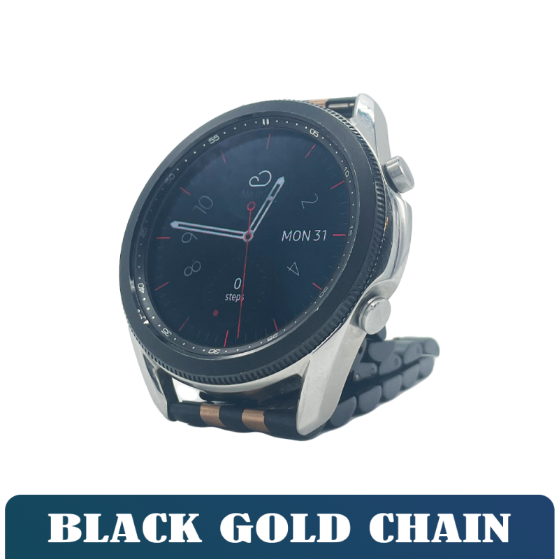 Like New Smart Watches - Samsung Galaxy Watch 3 45MM - Black Gold Chain view 1