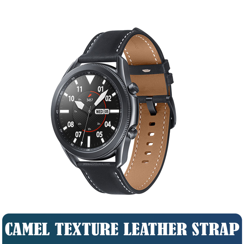 Like New Smart Watches - Samsung Galaxy Watch 3 45MM - Camel Texture Leather Strap view 1