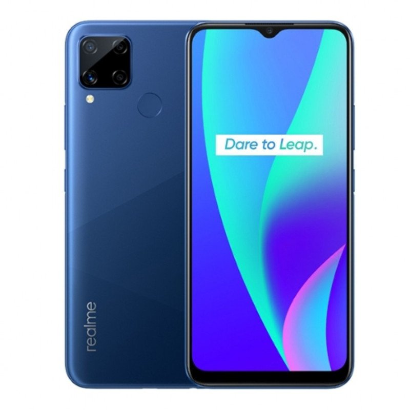 Realme C15 (4G 4GB 64GB Marine Blue) With Official Warranty 