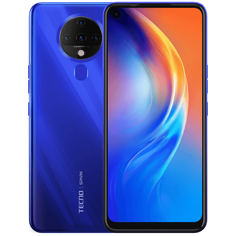 TECNO Spark 6 (4G 4GB 64GB Ocean Blue) With Official Warranty 