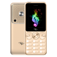 iTel Muzik 400 - 2.4'' - Dual Sim - 3000mAH Gold - Official Warranty 