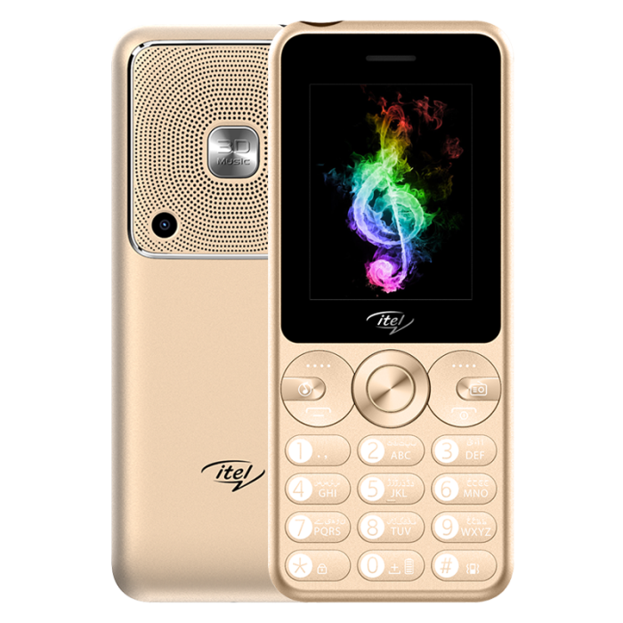 iTel Muzik 400 - 2.4'' - Dual Sim - 3000mAH Gold - Official Warranty iTel Muzik 400 - 2.4'' - Dual Sim - 3000mAH Gold - Official Warranty