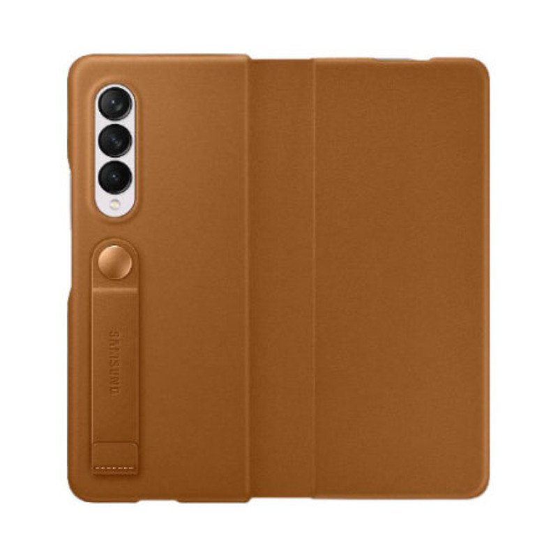 Samsung Galaxy Z Fold 3 Leather Flip Cover	 view 1