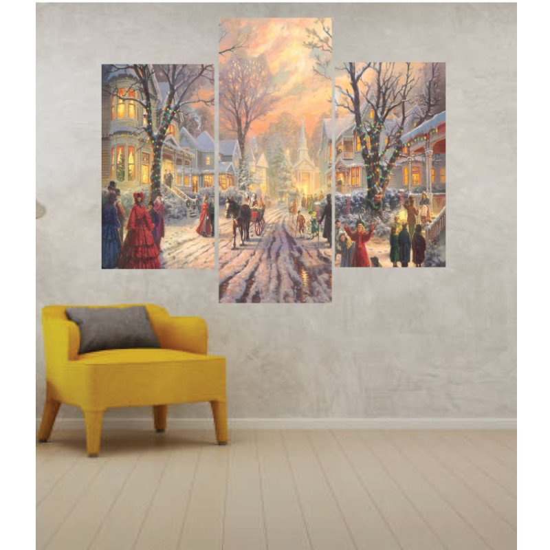 Wall Frames 3 Pieces Set Canvas – Digitally Printed Wall Canvas TJ-12 view 1