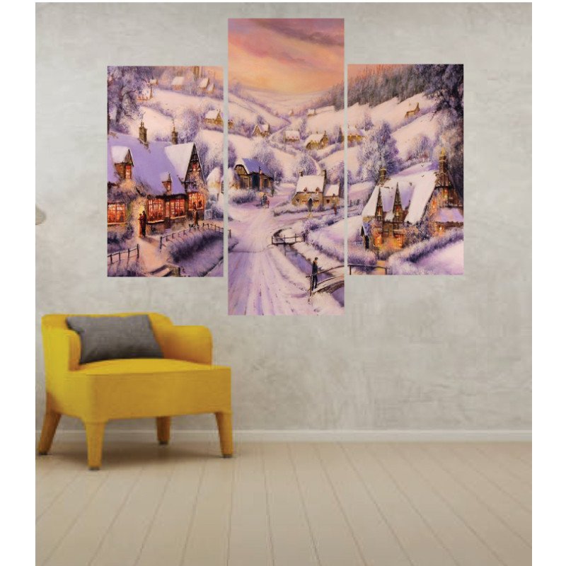 Wall Frames 3 Pieces Set Canvas – Digitally Printed Wall Canvas TJ-13 view 1