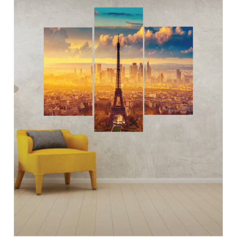 Wall Frames 3 Pieces Set Canvas – Digitally Printed Wall Canvas TJ-237 view 1