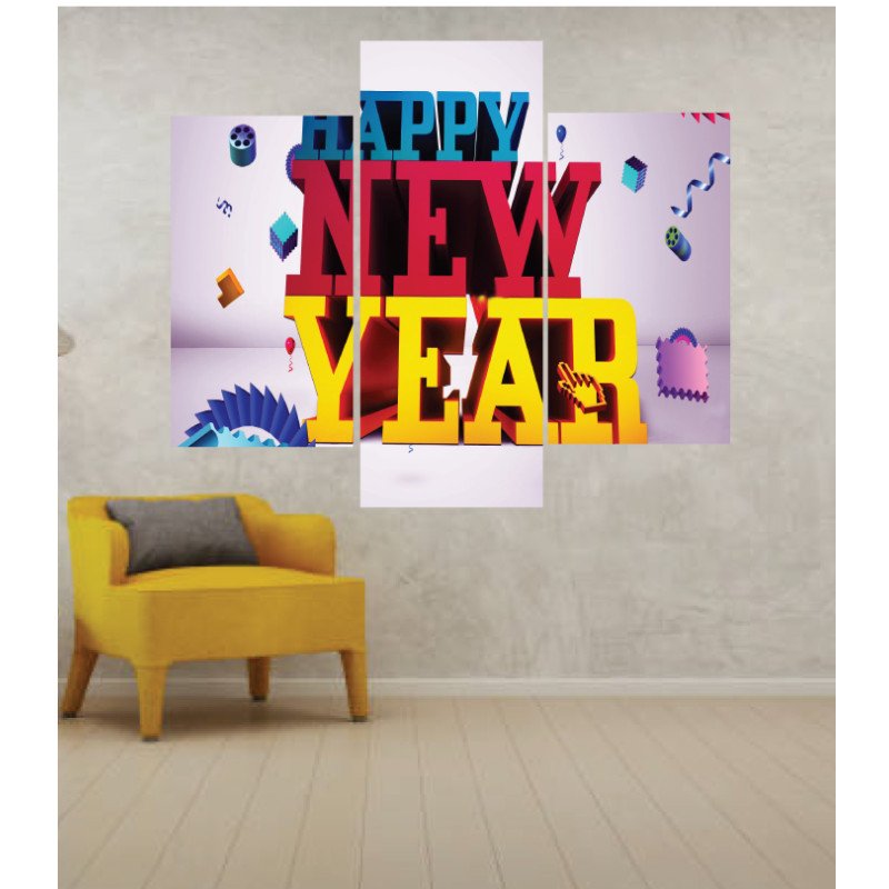 Wall Frames 3 Pieces Set Canvas – Digitally Printed Wall Canvas TJ-08 view 1