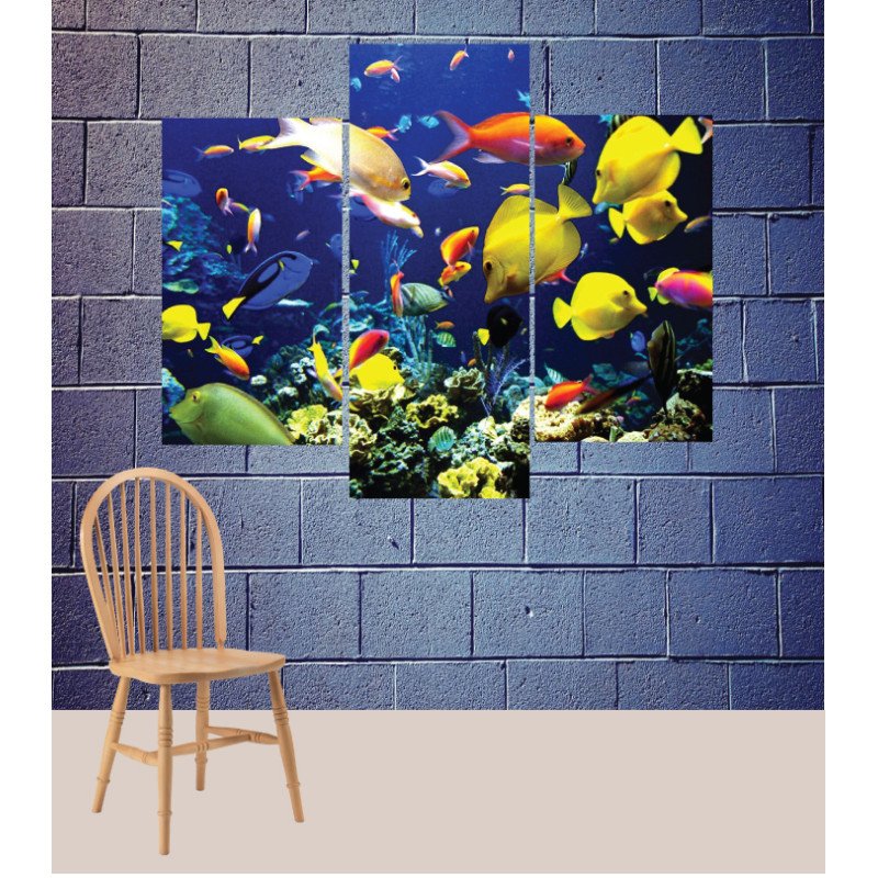 Wall Frames 3 Pieces Set Canvas – Digitally Printed Wall Canvas TJ-117 view 1