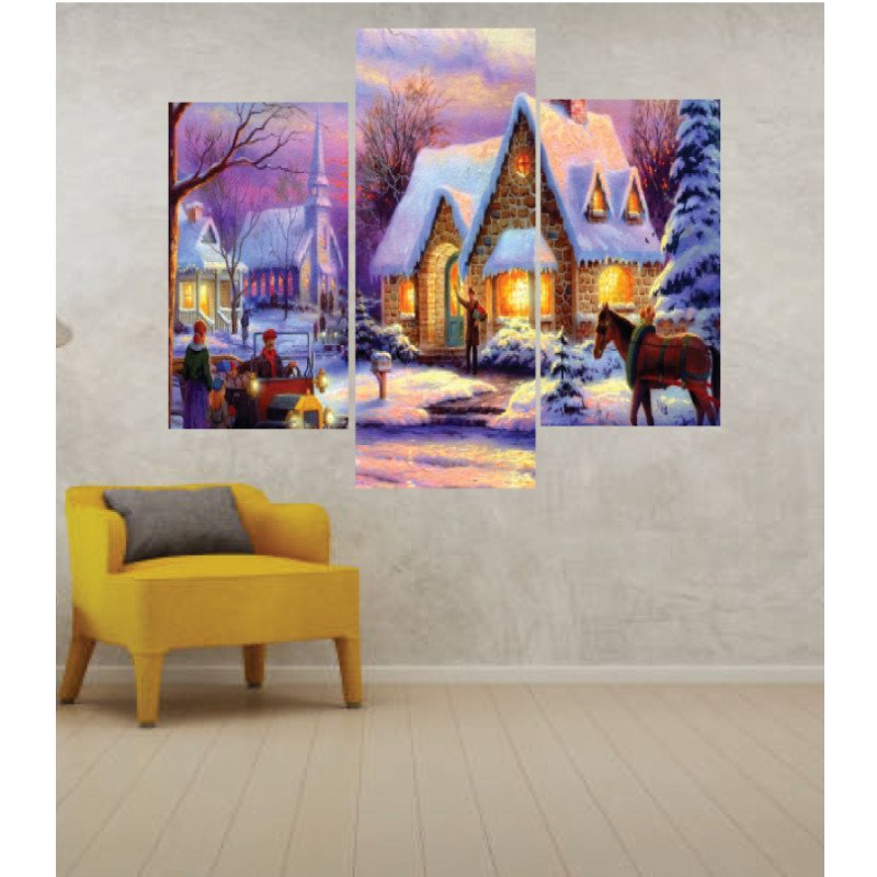 Wall Frames 3 Pieces Set Canvas – Digitally Printed Wall Canvas TJ-14 view 1
