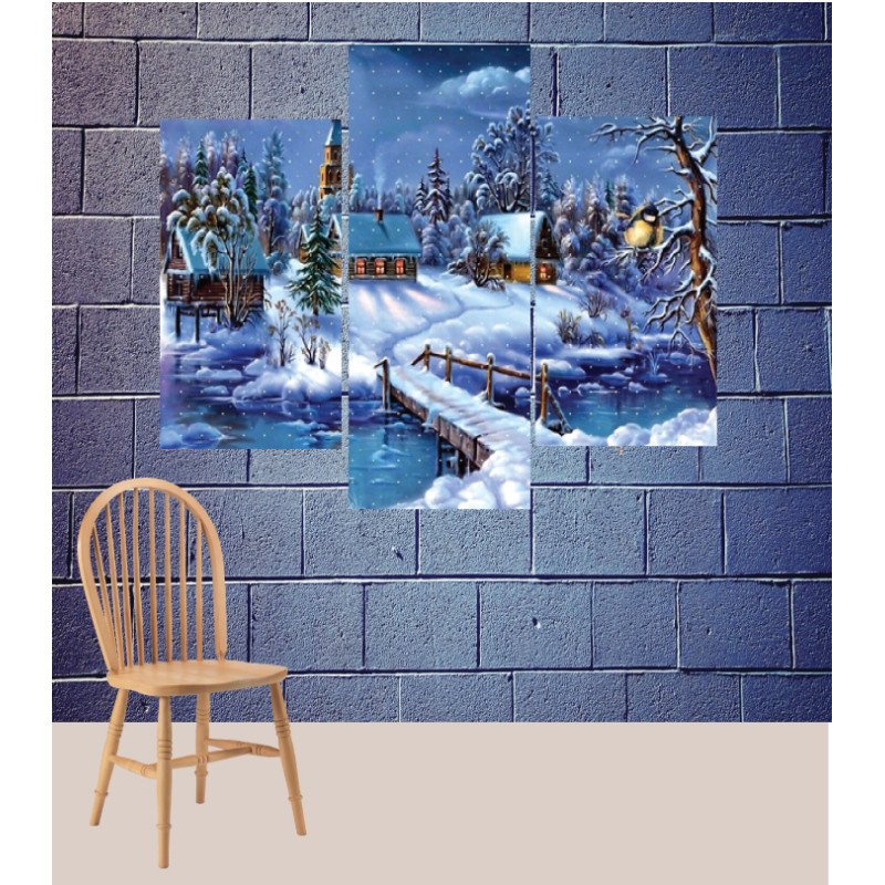 Wall Frames 3 Pieces Set Canvas – Digitally Printed Wall Canvas TJ-186 view 1