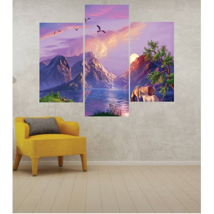 Wall Frames 3 Pieces Set Canvas – Digitally Printed Wall Canvas TJ-253