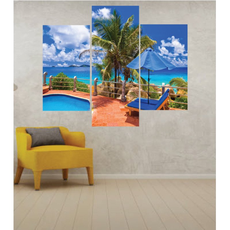 Wall Frames 3 Pieces Set Canvas – Digitally Printed Wall Canvas TJ-27 view 1