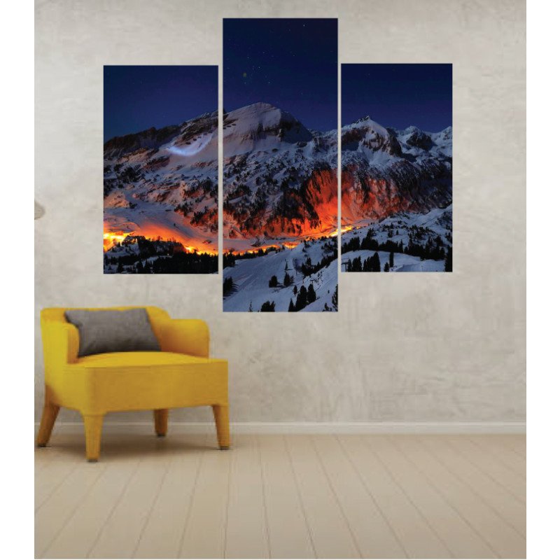 Wall Frames 3 Pieces Set Canvas – Digitally Printed Wall Canvas TJ-34 view 1